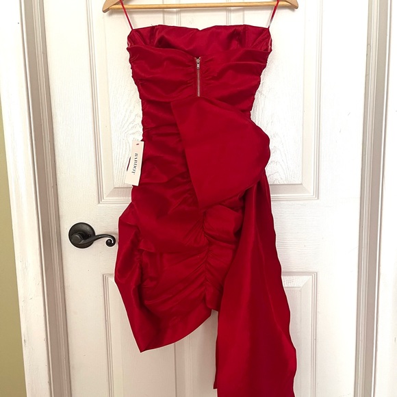 Bardot Vibrant Red Strapless Dress - Picture 2 of 7
